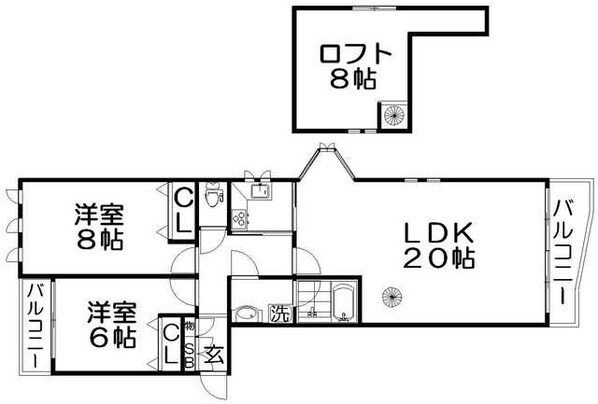 グランパティオ山之手の物件間取画像